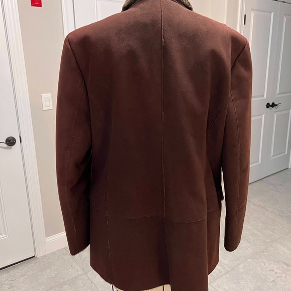 Vintage Faux Shearling Calvin Klein Coat, Medium - Picture 3 of 4